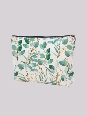 Greenery Pattern Makeup Bag Cosmetic Organizer Toiletries Bag Makeup Organizer