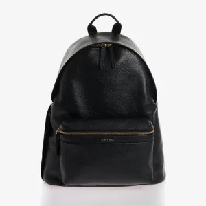 Jem   Bea Jamie Backpack | Black Tumbled Leather