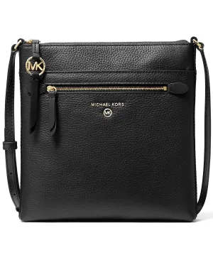 Jet Set Charm Flat Shoulder Bag Small North South Michael Kors Black