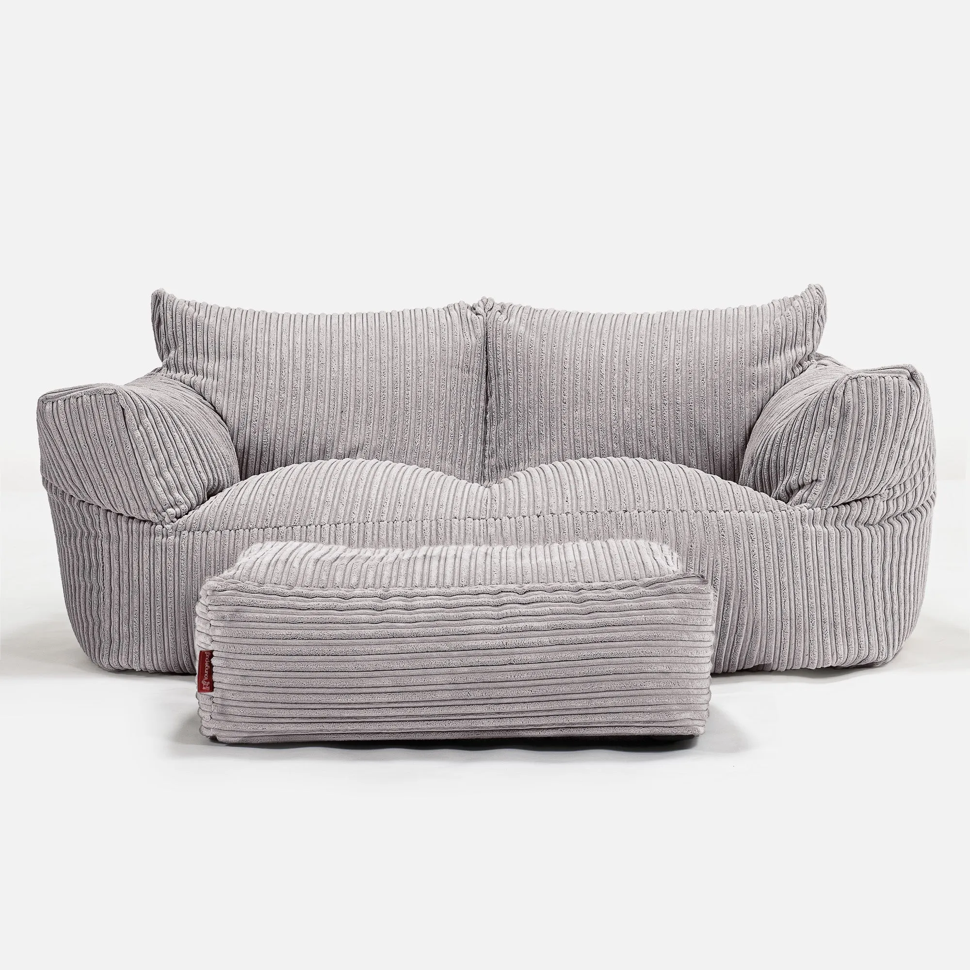 Josephine Sofa Bean Bag - Cord Silver Grey