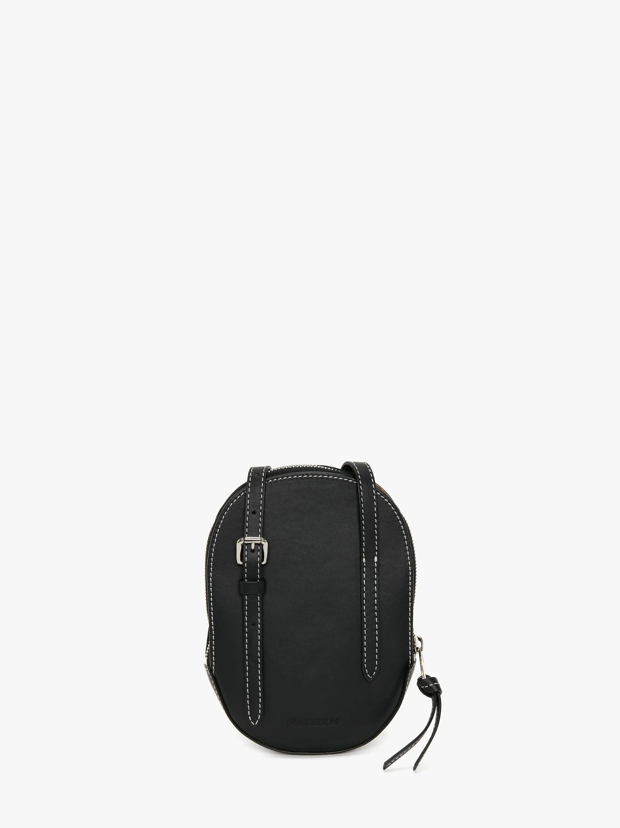 JW Anderson Leather Crossbody Bag, Black