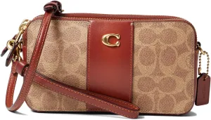 Kira Color Coated Canvas Crossbody with COACH Signature Coating in Tan Rust