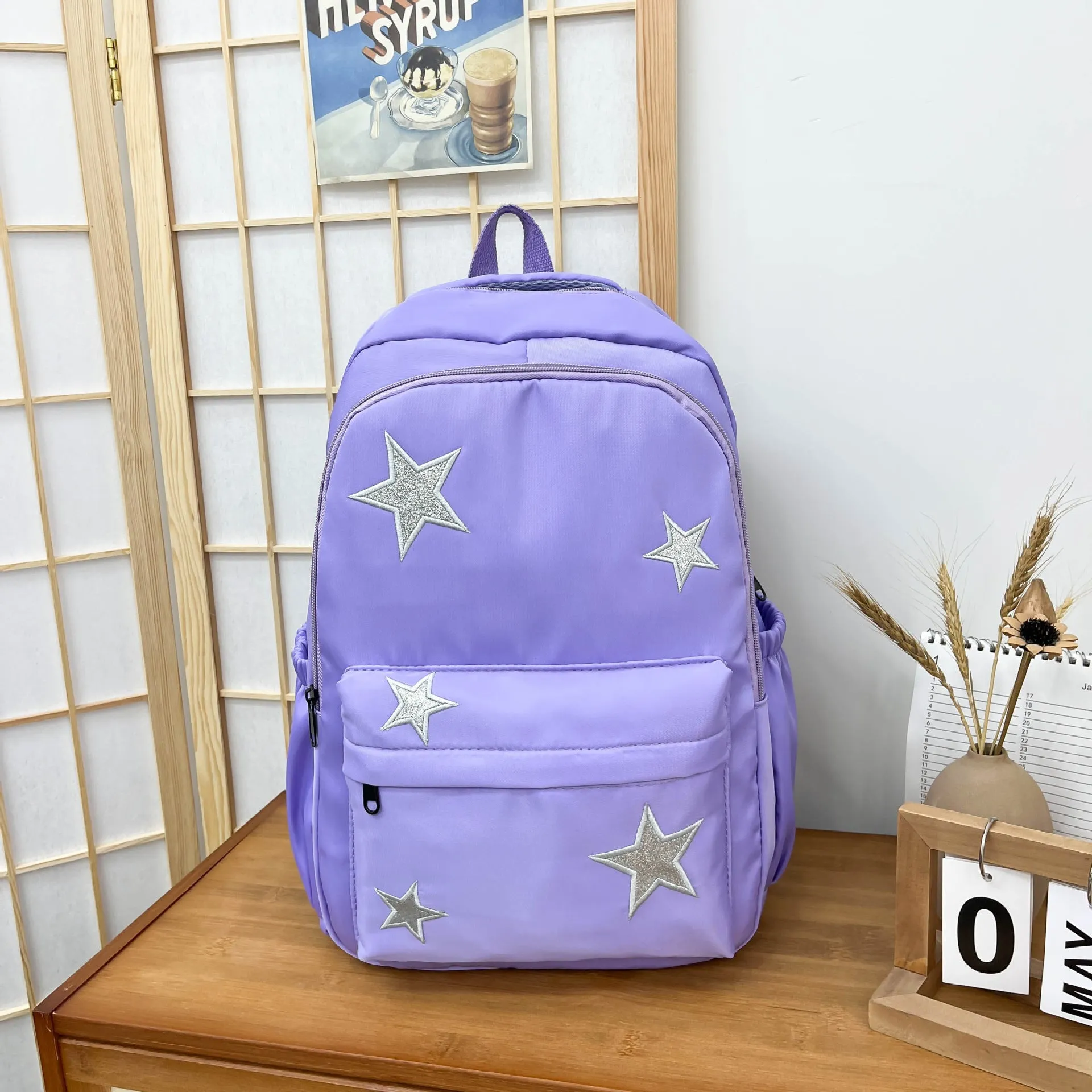 Korean Leisure Simple Versatile Large Capacity Backpack Travel Backpack Junior High School Student High School and College Student Schoolbag Female