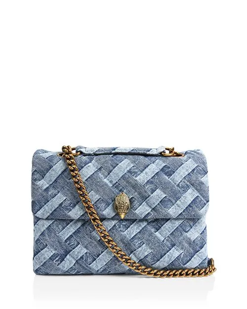 KURT GEIGER LONDON Medium Kensington Soft Shoulder Bag Blue