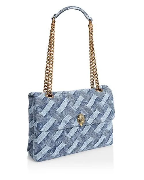 KURT GEIGER LONDON Medium Kensington Soft Shoulder Bag Blue