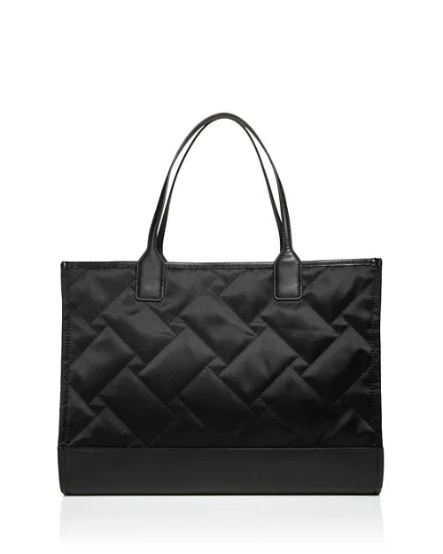 KURT GEIGER LONDON Square Quilted Recycled Tote Bag color Black