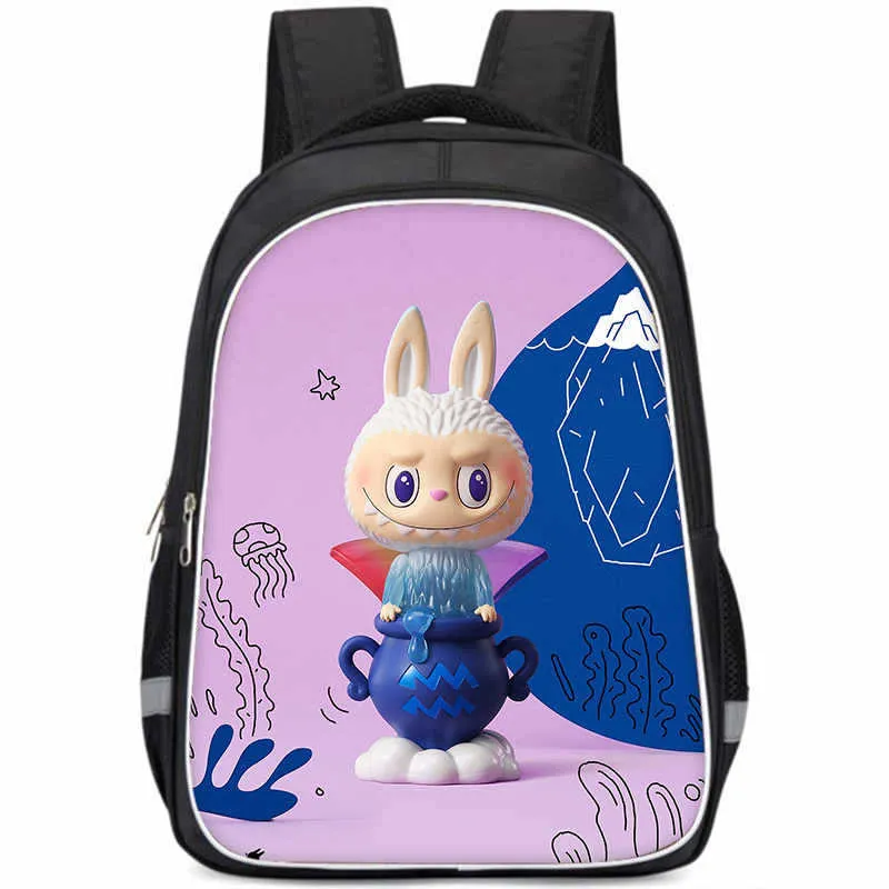 Lapupu Student Schoolbag Large Capacity Primary School Kindergarten Backpack Portable Burden Alleviation Children's Bags