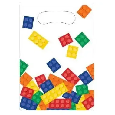 Lego Blocks Loot Bags - 8 Pkt