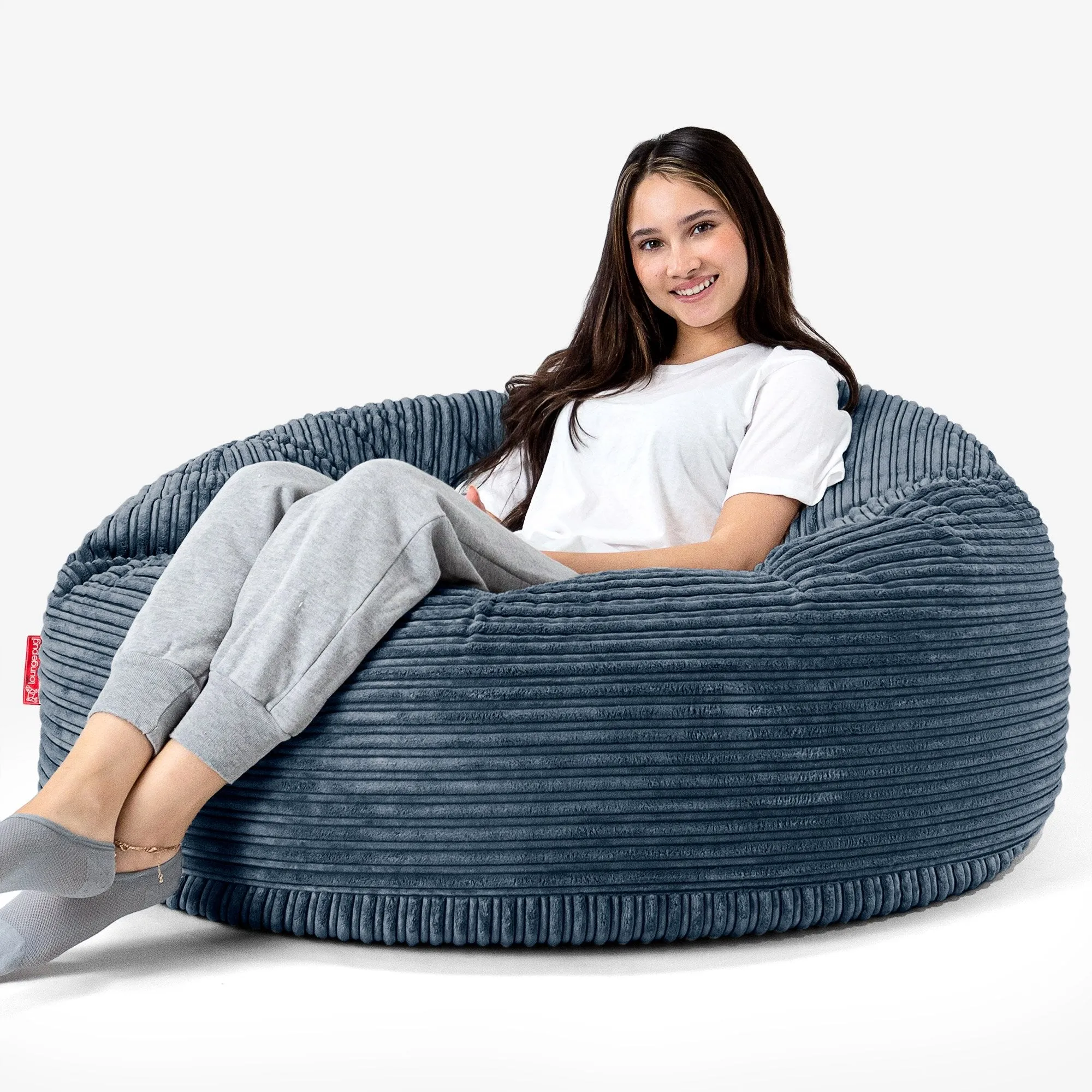 Mammoth Bean Bag Sofa - Cord Navy Blue