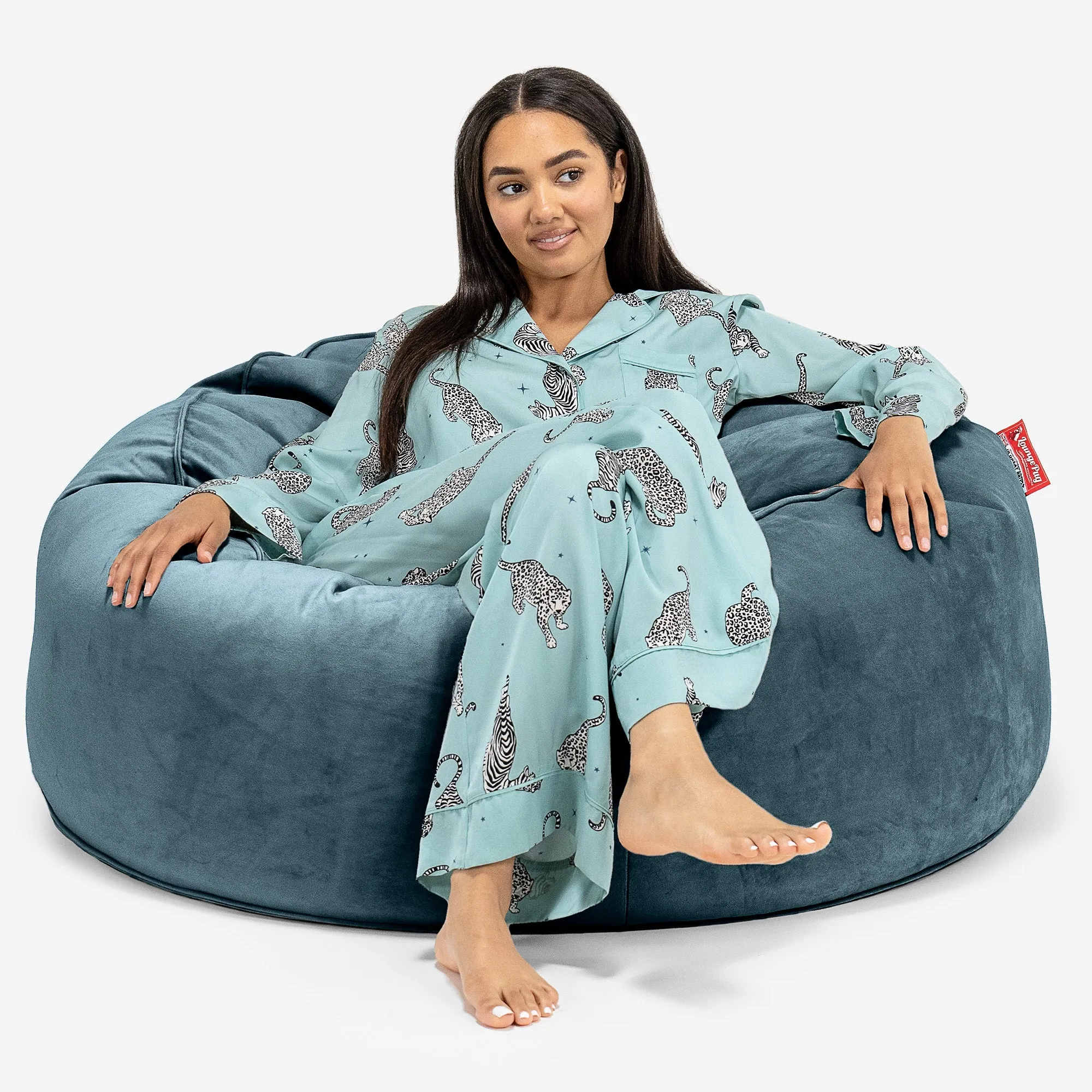 Mammoth Bean Bag Sofa - Velvet Teal