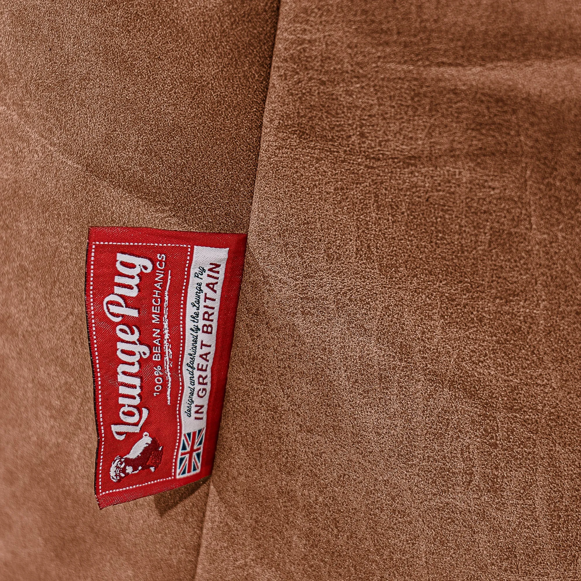 Mega Mammoth Bean Bag Sofa - Distressed Leather British Tan