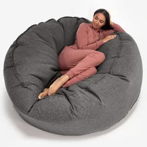 Mega Mammoth Bean Bag Sofa - Interalli Wool Grey