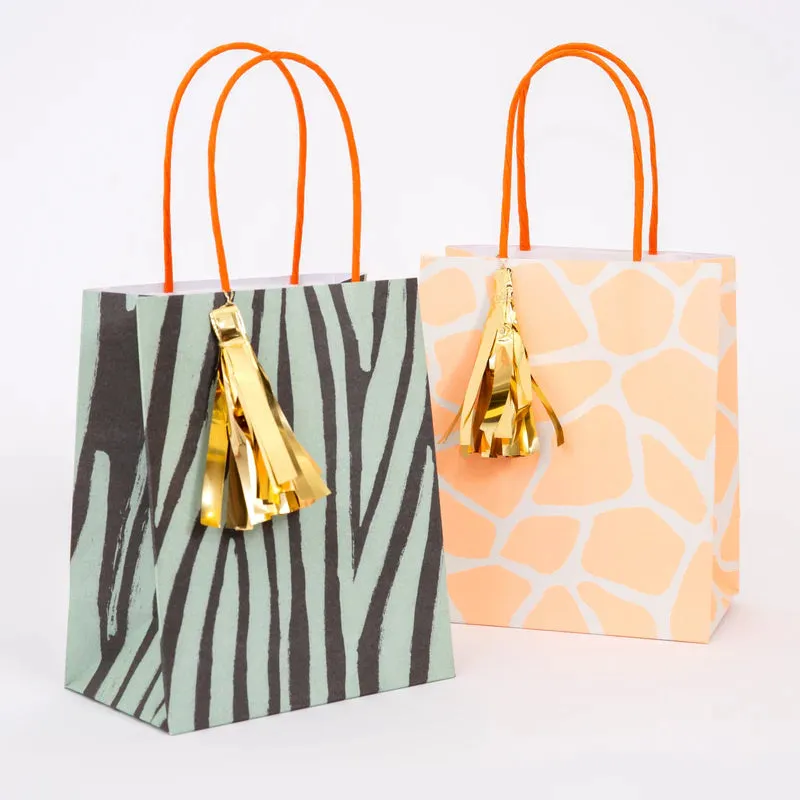 Meri Meri Safari Animal Print Party Bags - 8 Pkt