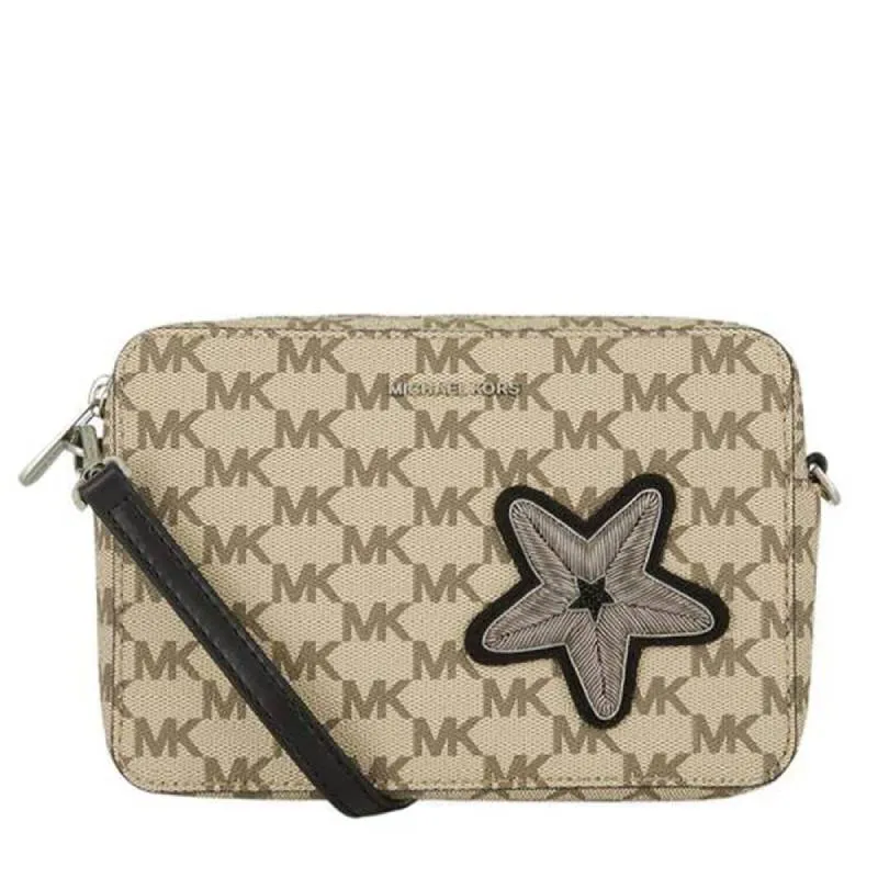 Michael Kors Star-Fish Camera Bag, light beige