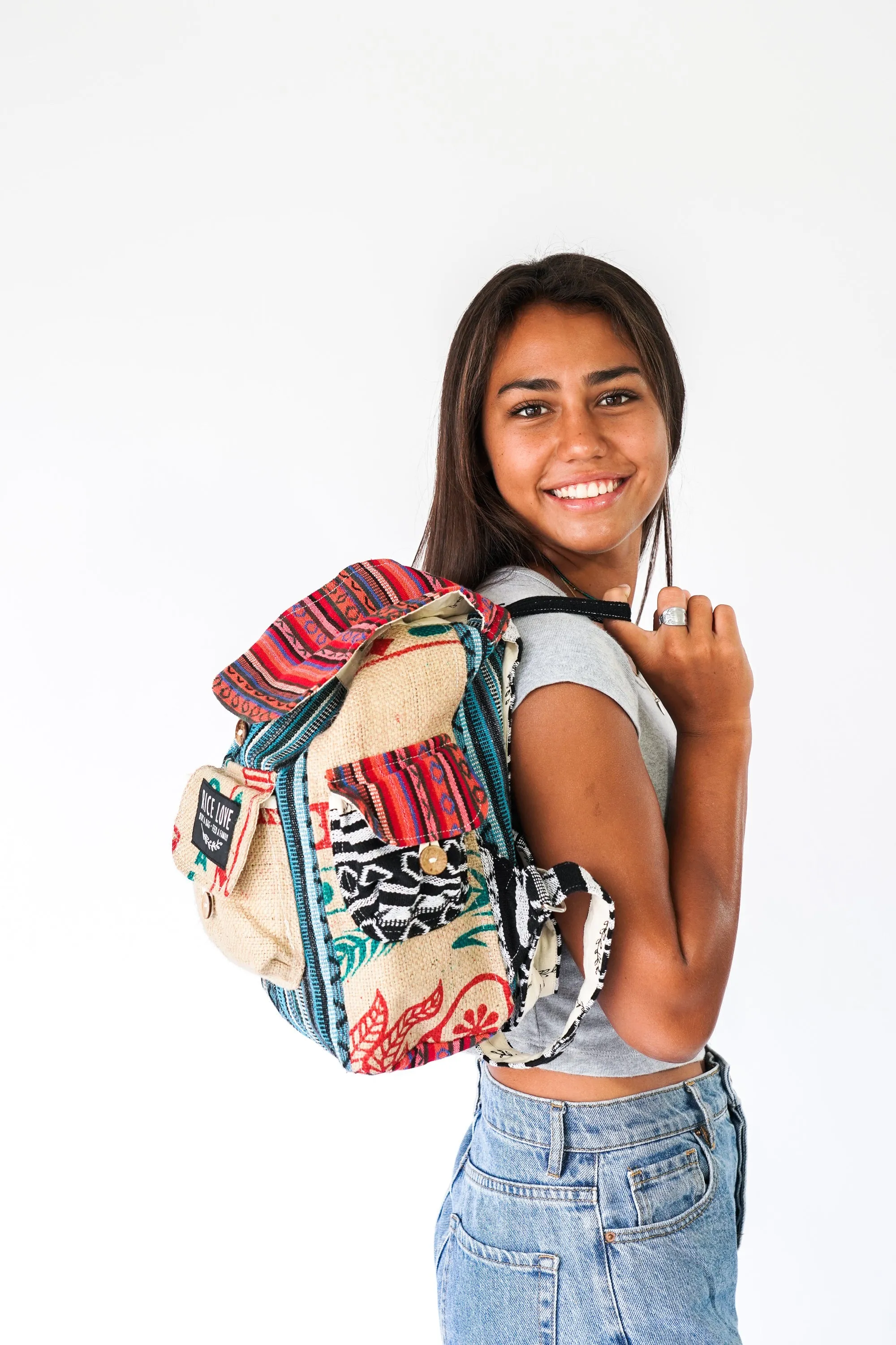 Mini Recycled Travel Backpack