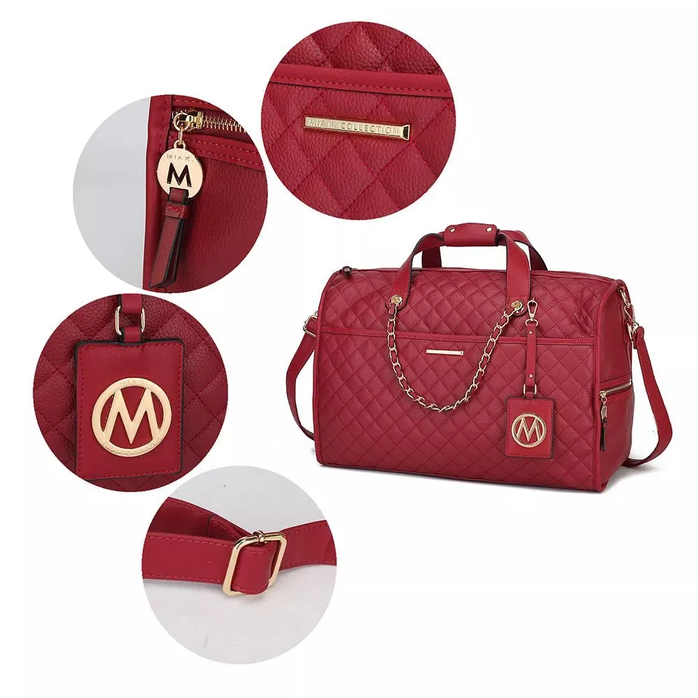 MKF Collection Women's Vegan Leather Lexie Travel Bag by Mia K MKF Collection