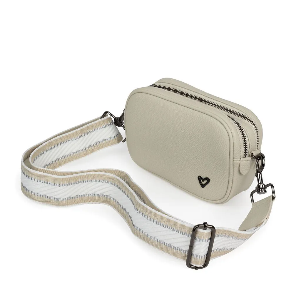 NEW: Durham Vegan Leather Crossbody - Cream