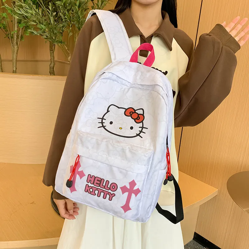 New Hellokitty Cross-Border Backpack Junior and Middle School Students Schoolbag Fashion Super Cute Printed Niche Backpack