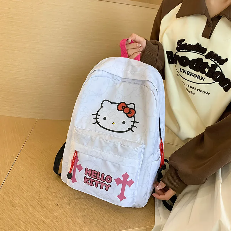 New Hellokitty Cross-Border Backpack Junior and Middle School Students Schoolbag Fashion Super Cute Printed Niche Backpack