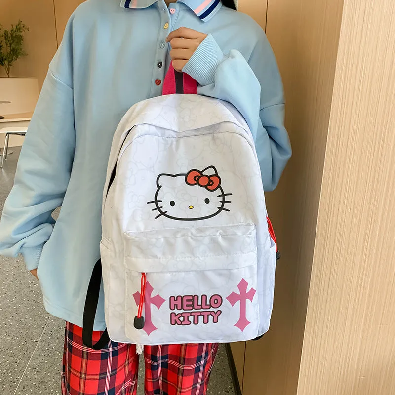 New Hellokitty Cross-Border Backpack Junior and Middle School Students Schoolbag Fashion Super Cute Printed Niche Backpack