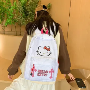 New Hellokitty Cross-Border Backpack Junior and Middle School Students Schoolbag Fashion Super Cute Printed Niche Backpack