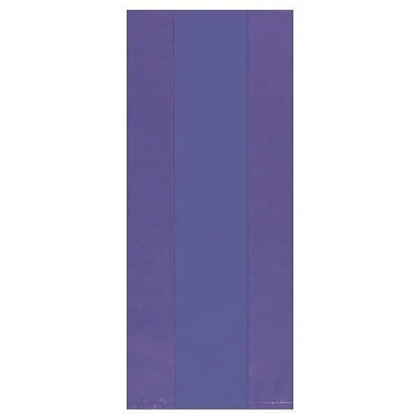 New Purple Large Cello Party Bags 25 Ct