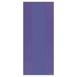 New Purple Large Cello Party Bags 25 Ct