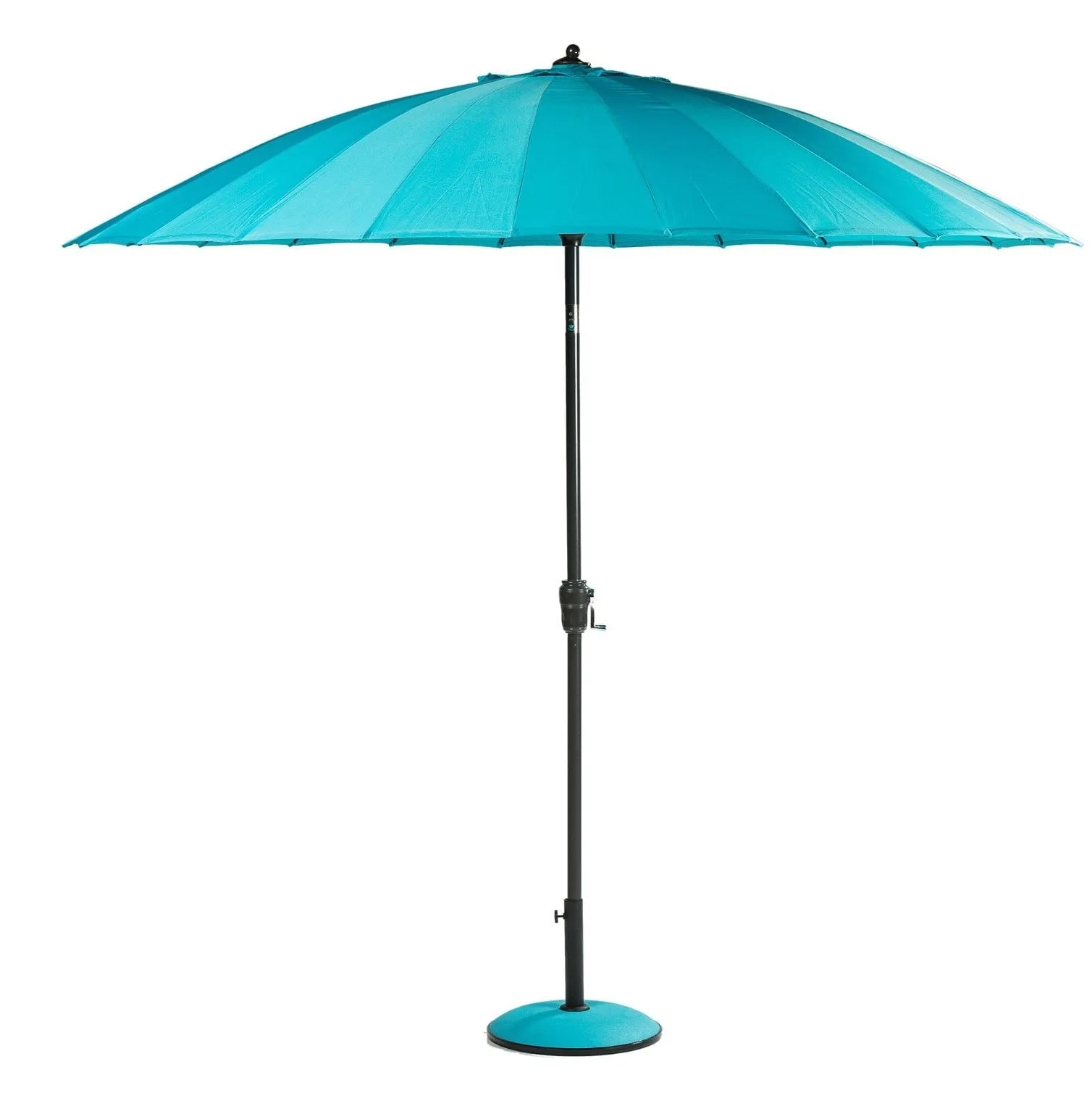 Norfolk Leisure Geisha Style Garden Parasol Umbrellas - 2.7m Crank Handle and Tilt - Taupe, Fuchsia, Lime, Purple, Aqua Outdoor Garden Patio