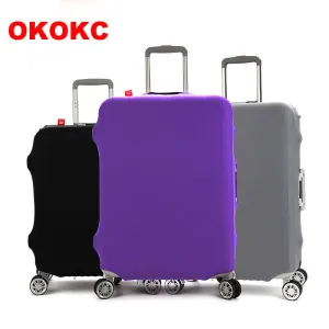 OKOKC Thicken Wearable Pure Color Travel Luggage Suitcase Protective Cover,Stretch, made for S/M/L/XL, Apply to 18-32inch Cases