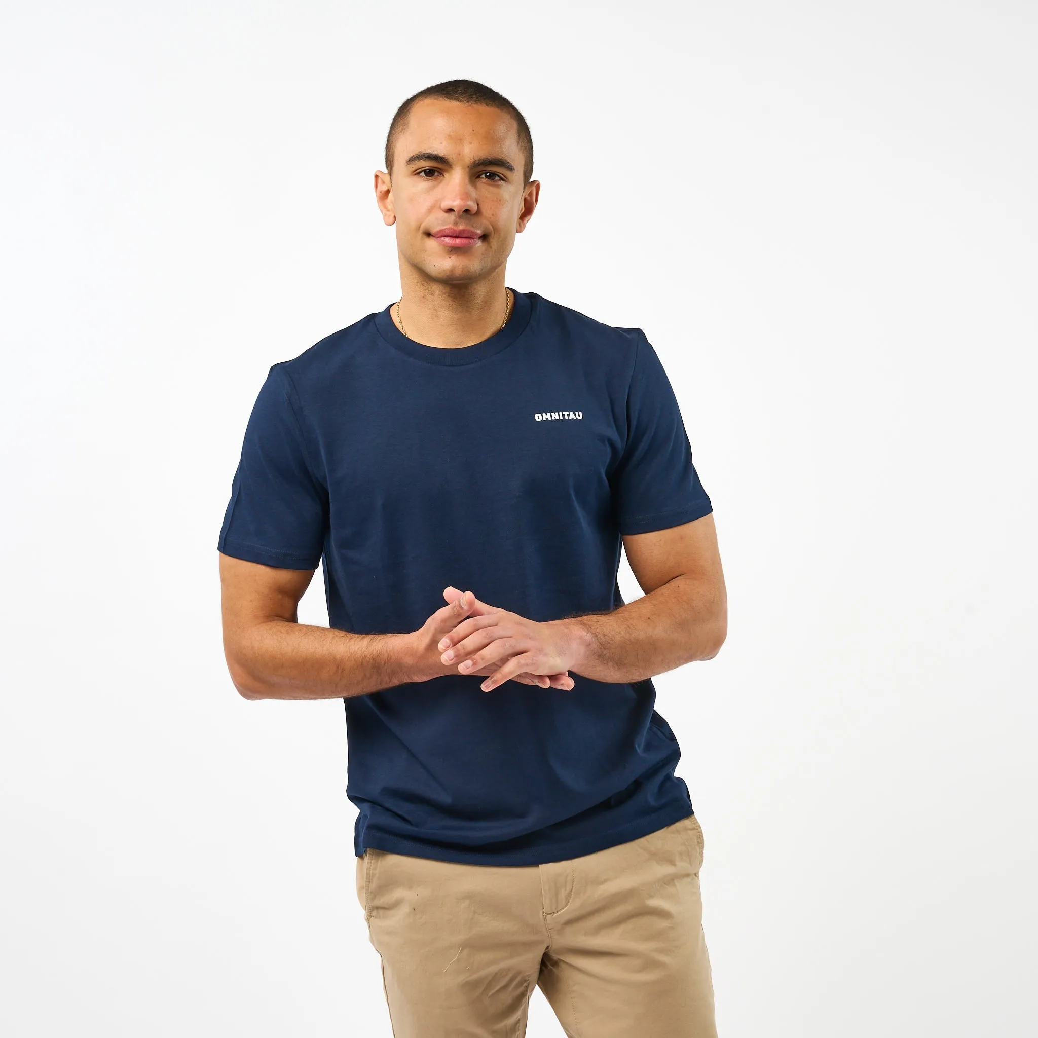 Omnitau Men's Muir Organic Cotton T-Shirt - Navy