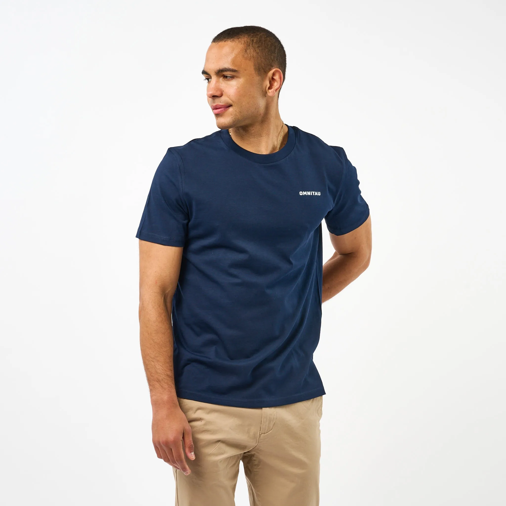 Omnitau Men's Muir Organic Cotton T-Shirt - Navy