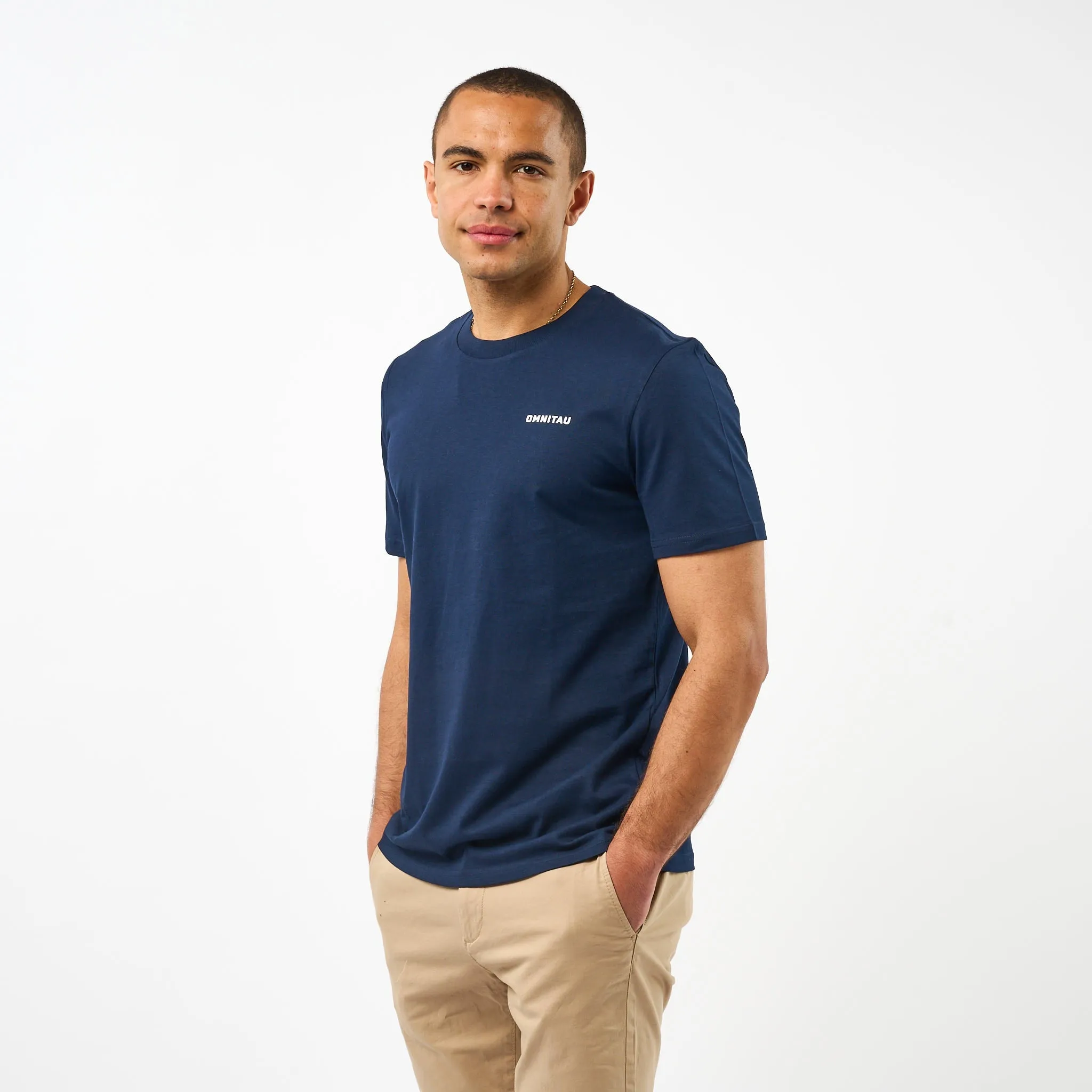 Omnitau Men's Muir Organic Cotton T-Shirt - Navy