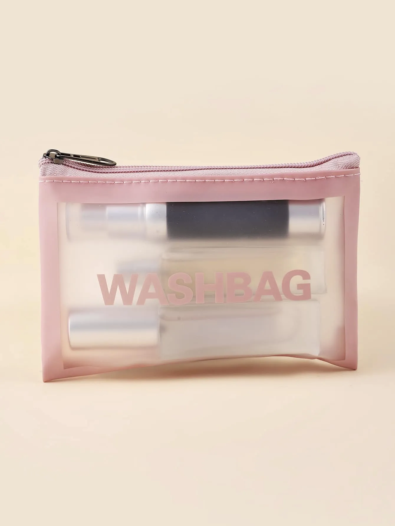 Pink Washbag Makeup Bag Cosmetic Organizer Toiletries Bag Makeup Organizer Zip