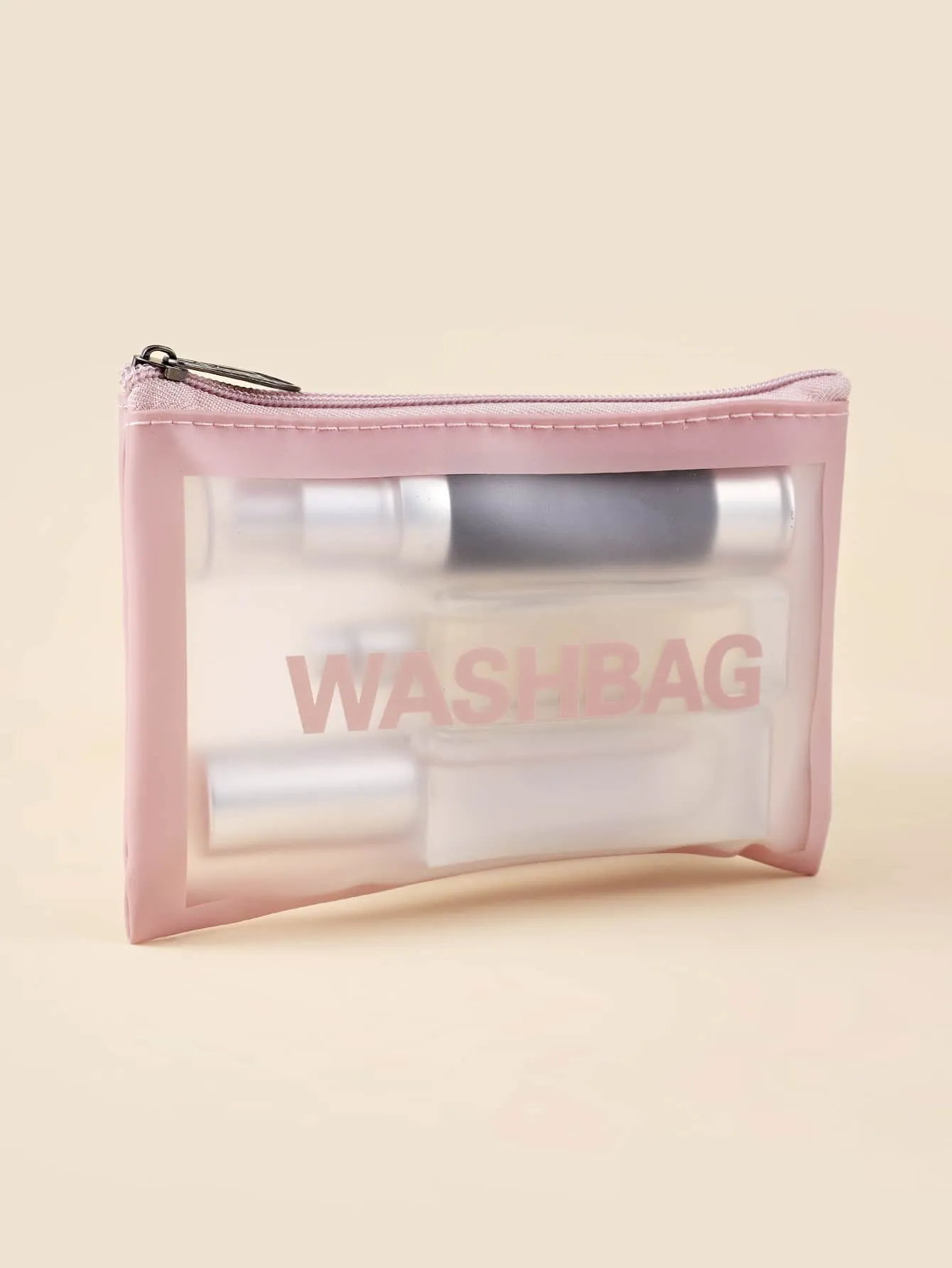 Pink Washbag Makeup Bag Cosmetic Organizer Toiletries Bag Makeup Organizer Zip