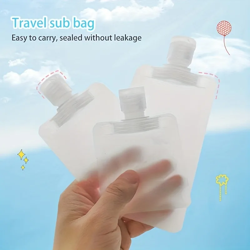 Portable Travel Dispenser Bag for Hand Sanitizer and Toiletries