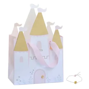 Princess Party Castle Party Bags 25cm x 16.5cm x 5cm 5pk