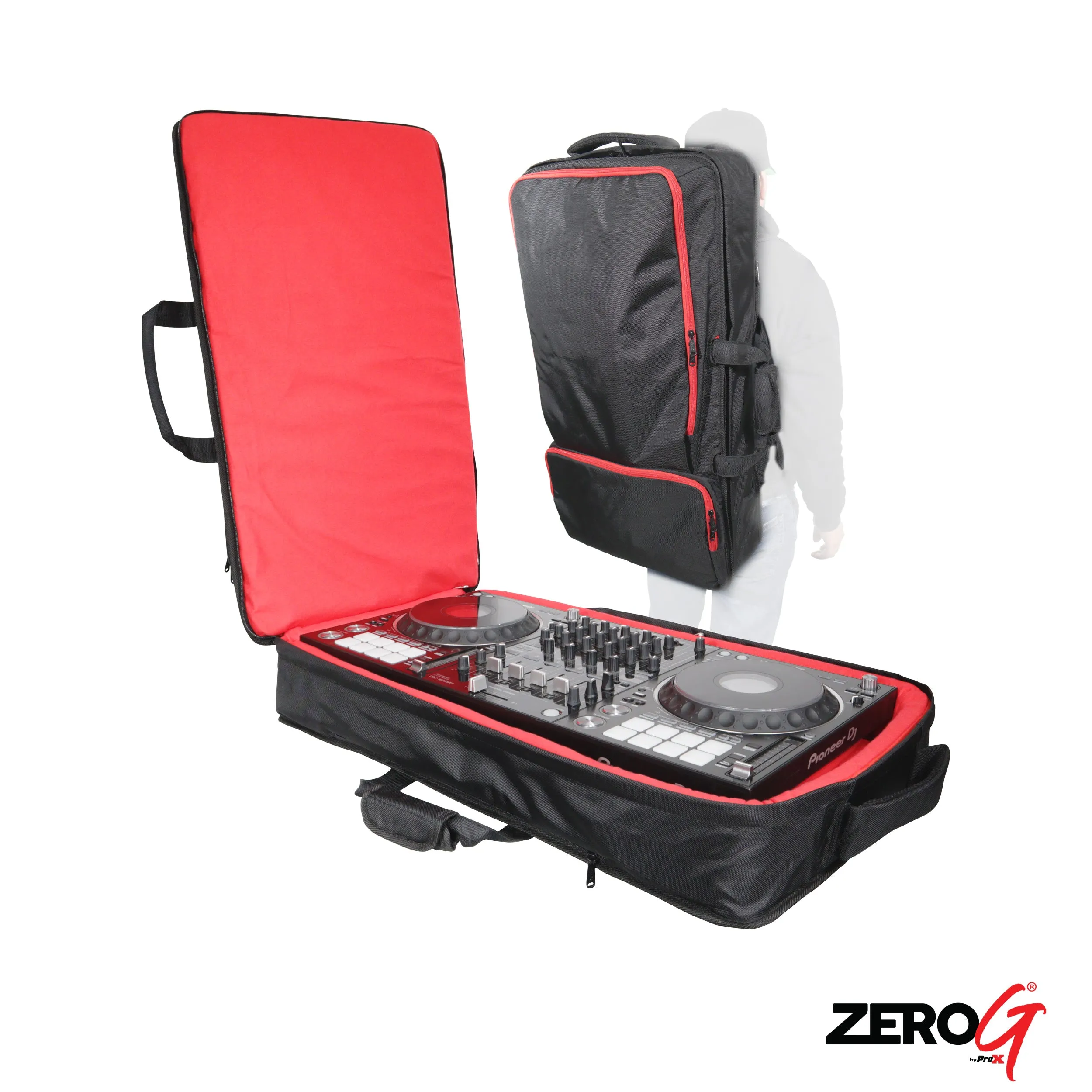 ProX XB-DJBPL ZeroG Lightweight Backpack for Pioneer FLX-10 DDJ-REV7 RANE ONE DDJ-1000 SRT - Large Size