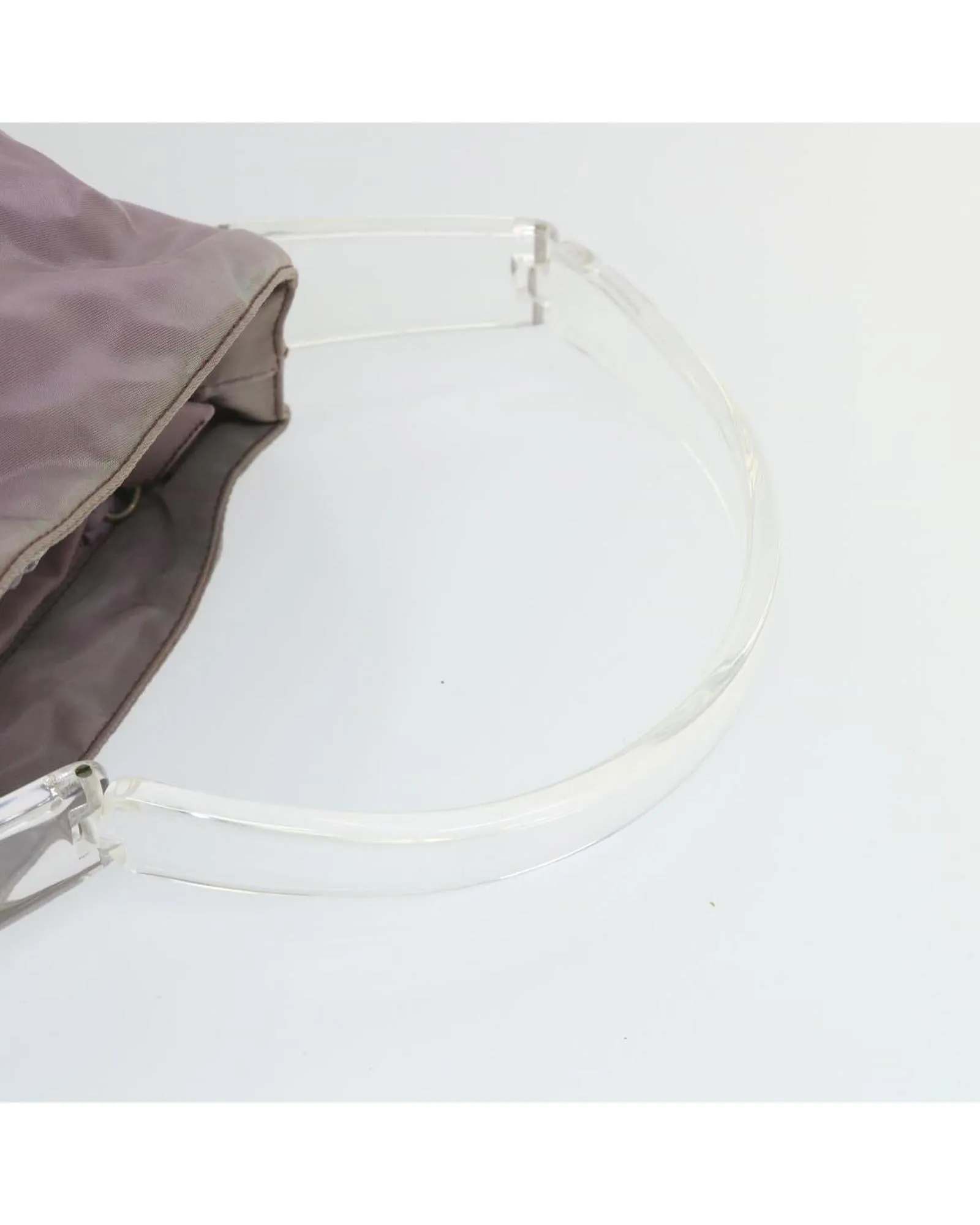 Purple Nylon Hand Bag