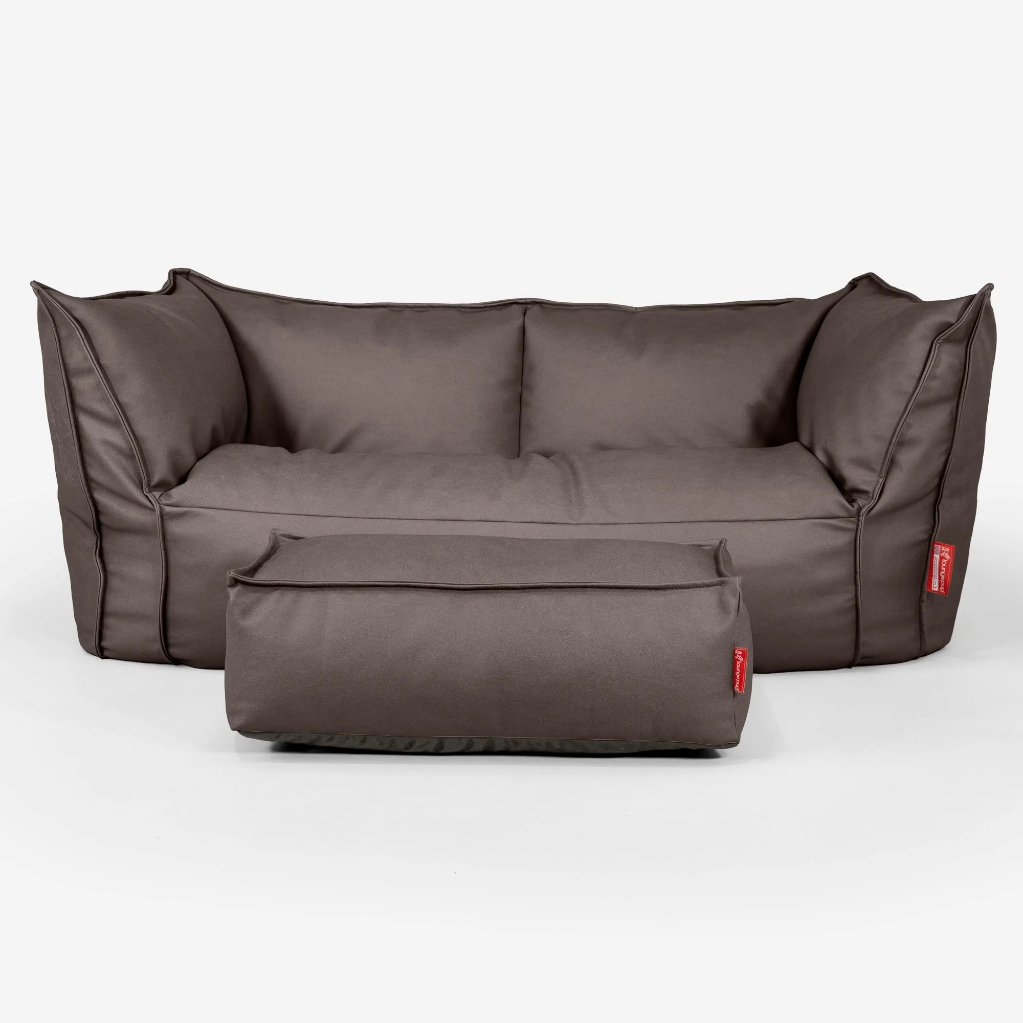 Ruben Bean Bag Sofa - Vegan Leather Chocolate