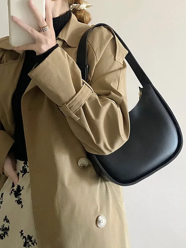 Simple Solid Color PU Bags Accessories