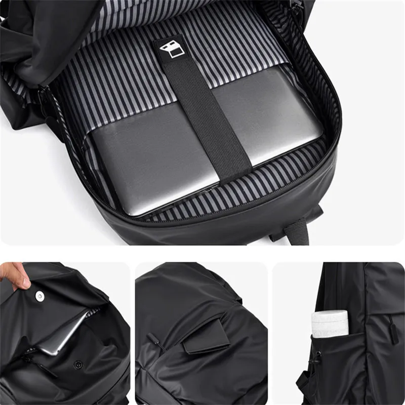 Simple Style Waterproof Lightweight Casual Computer Bag Fashion Backpack