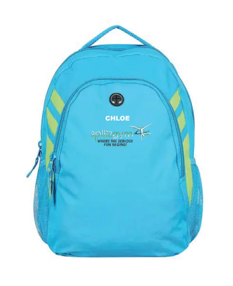 Splitz Gymnastics Back Pack (name optional)