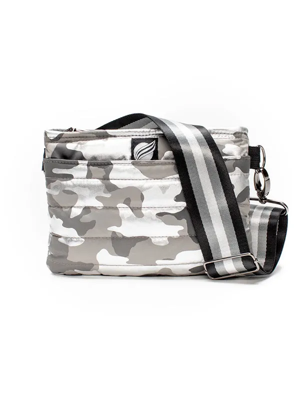 Think Royln - Bum Bag/Crossbody in Shiny Camo Silver