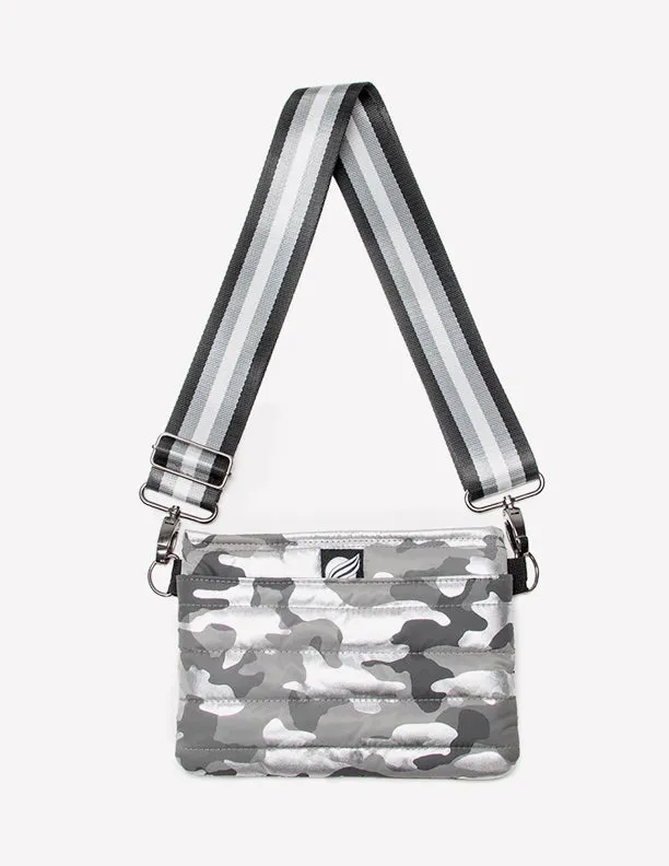 Think Royln - Bum Bag/Crossbody in Shiny Camo Silver