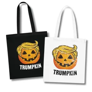 Trumpkin Halloween Canvas Tote Bag