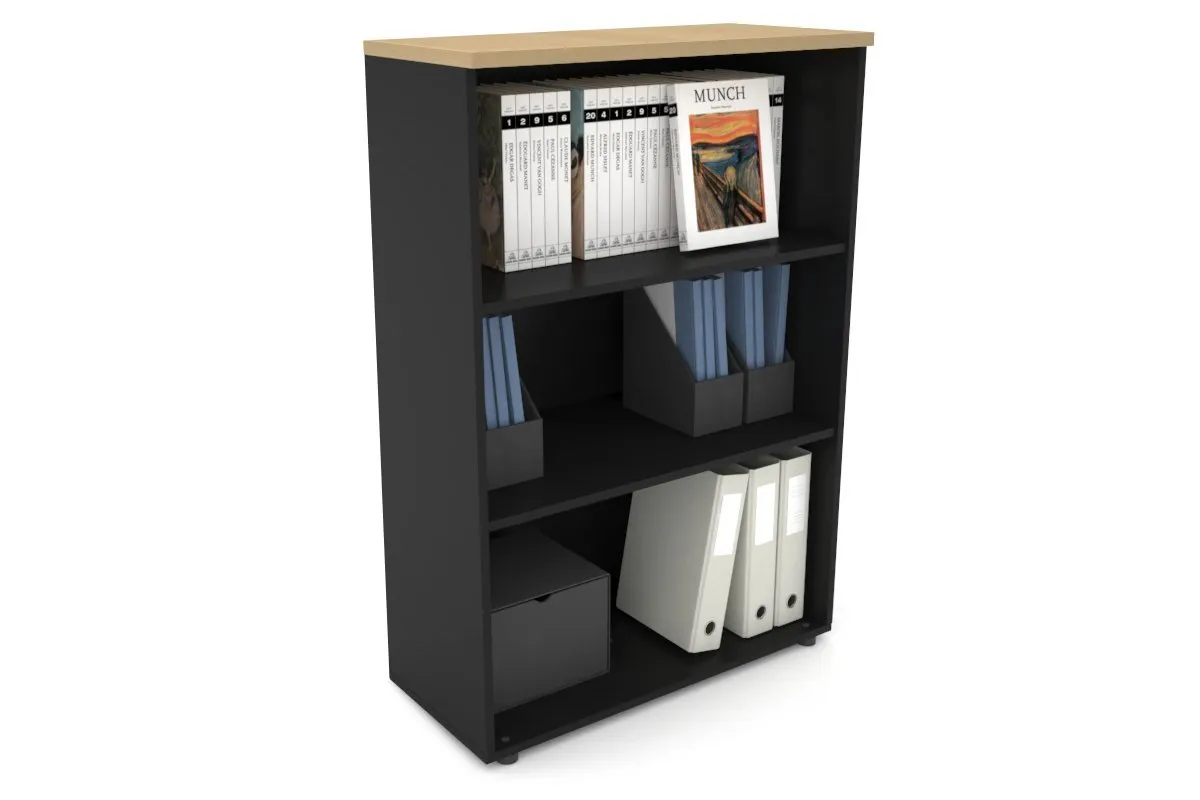 Uniform Medium Open Bookcase [800W x 1170H x 350D]