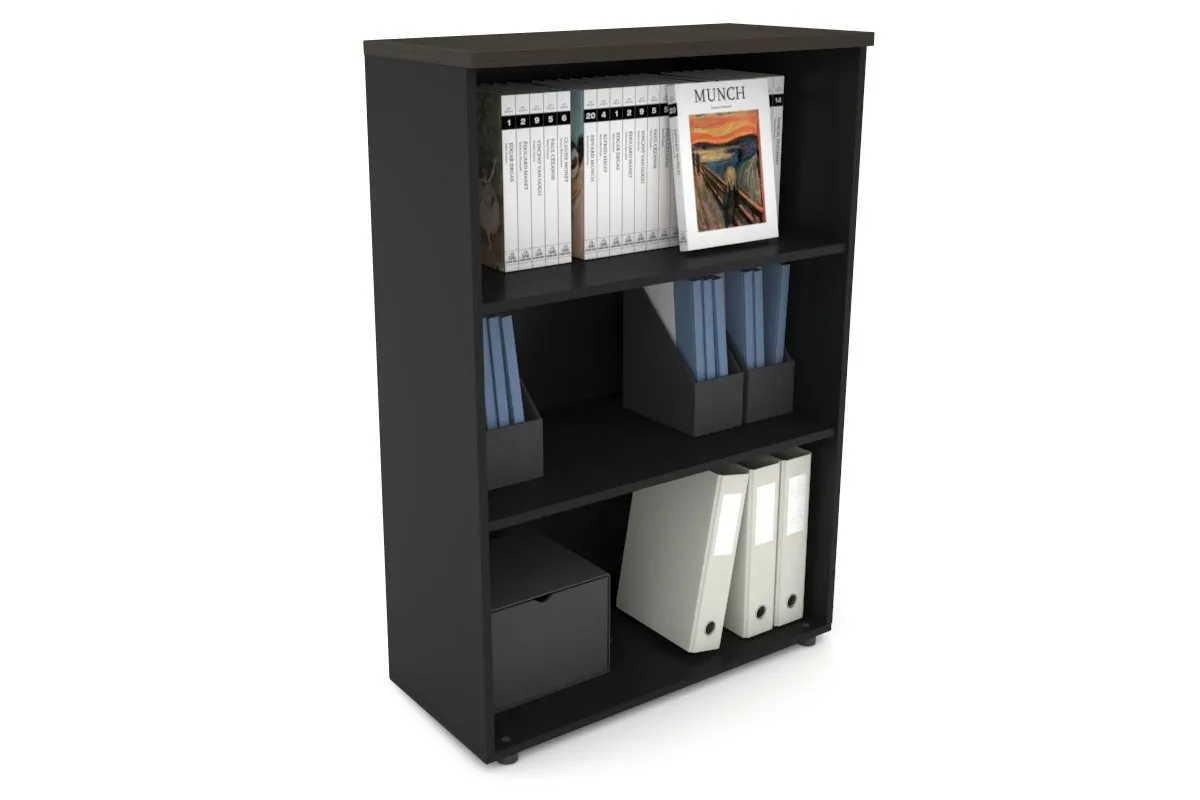 Uniform Medium Open Bookcase [800W x 1170H x 350D]