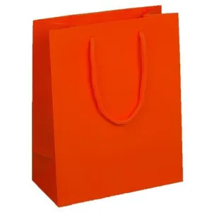 Valencia Matte Rope Handle Euro-Tote Shopping Bags - 8.0 x 4.0 x 10.0