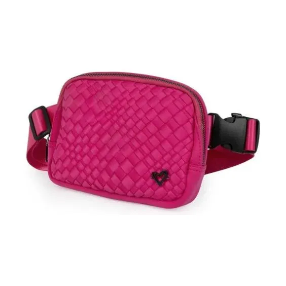 Vaughan Woven Belt/Crossbody Bag  - Magenta