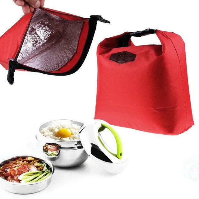 Waterproof Thermal Cooler Insulated Lunch Box Portable Tote Storage Picnic Bags